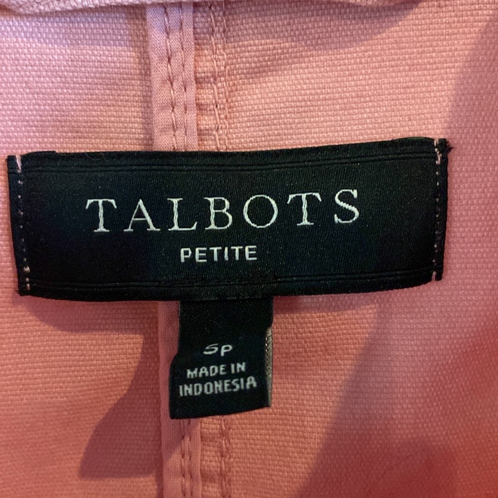 Talbots coral peach jacket size petite Small - Picture 4 of 4